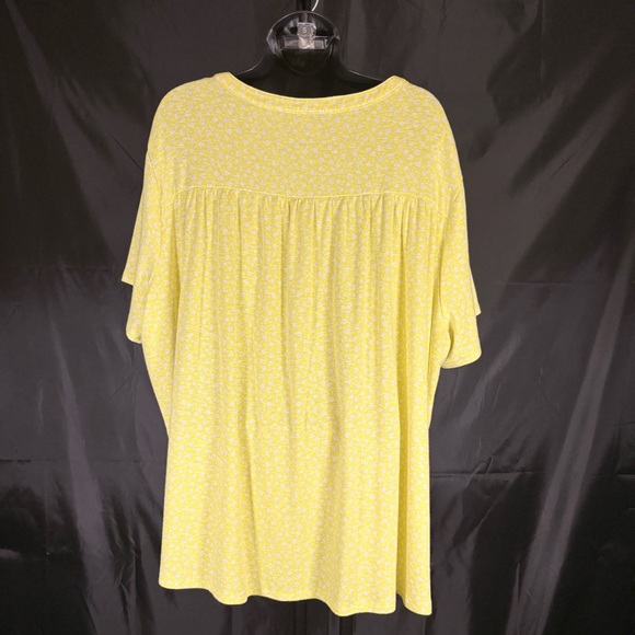 Croft & Barrow yellow floral blouse 3X - Picture 7 of 13